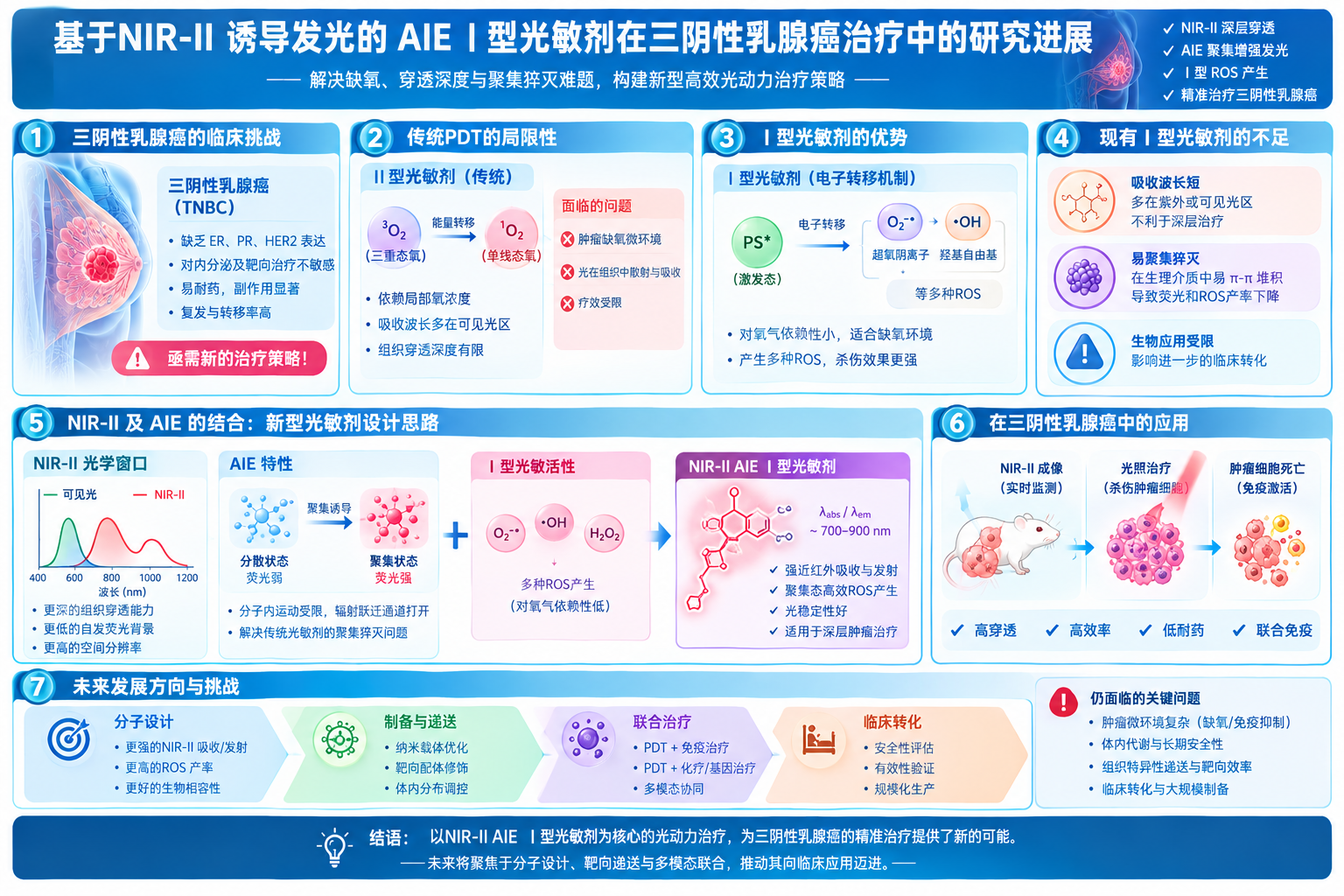 基于NIR-Ⅱ荧光成像引导的Ⅰ型光动力疗法，用于三阴性乳腺癌治疗