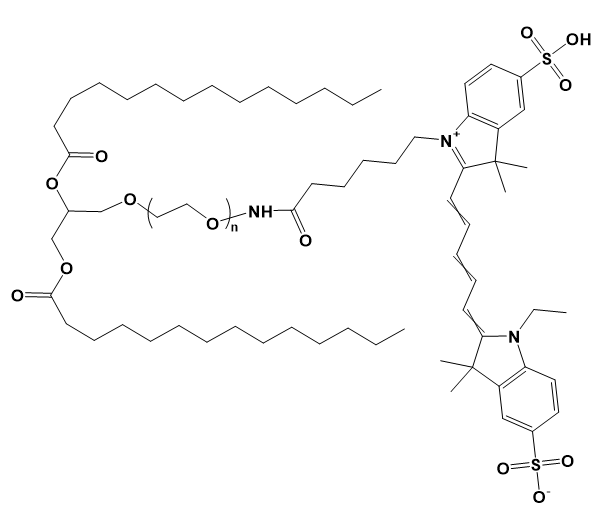 DMG-PEG-Cyanine5，二肉豆蔻酰甘油-聚乙二醇-花青素5的产品科普