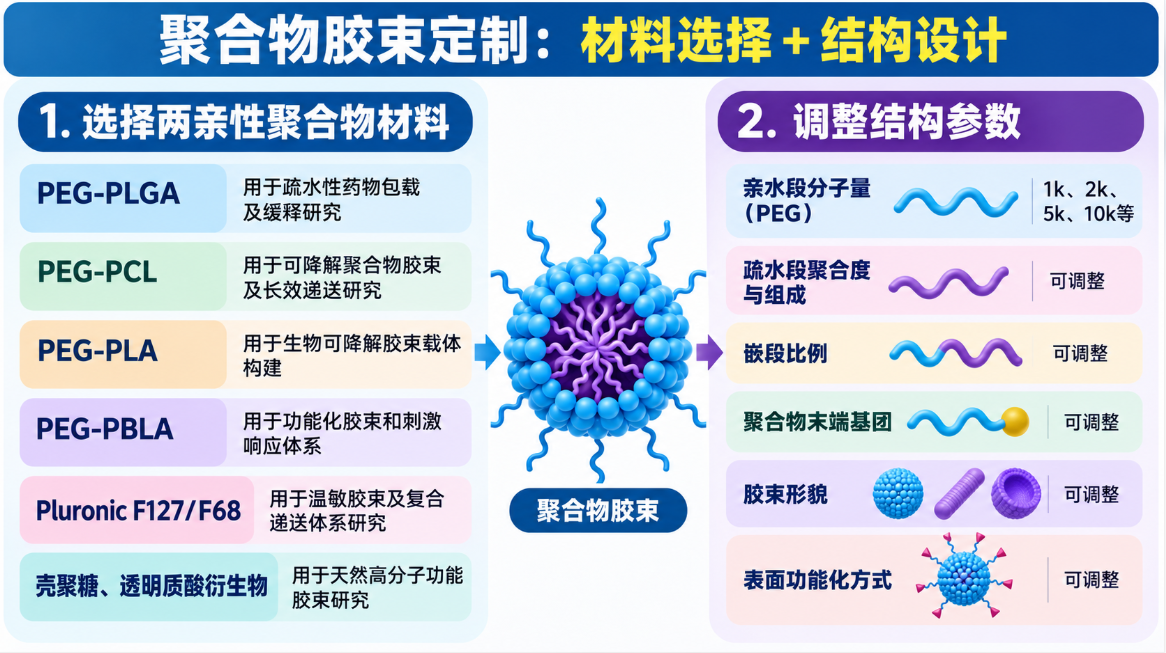 聚合物胶束如何定制？从材料选择、粒径调控到载药功能化